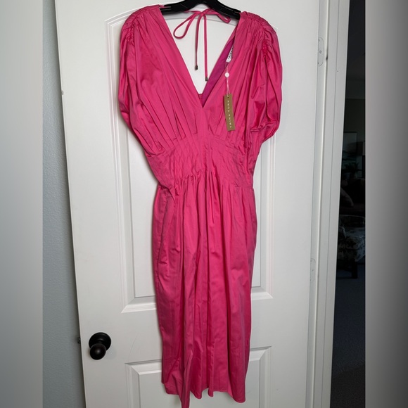 NWT Trina Turk Cotton Pintuck Dress - Picture 9 of 11